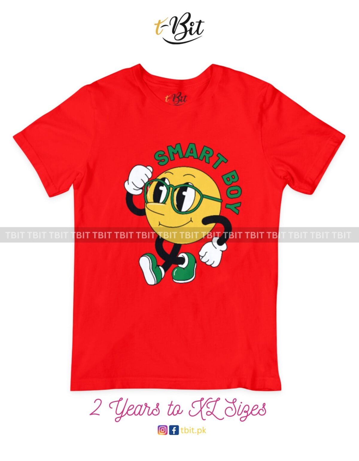 Smart Boy Premium Print - Crew Neck Half Sleeves Tees