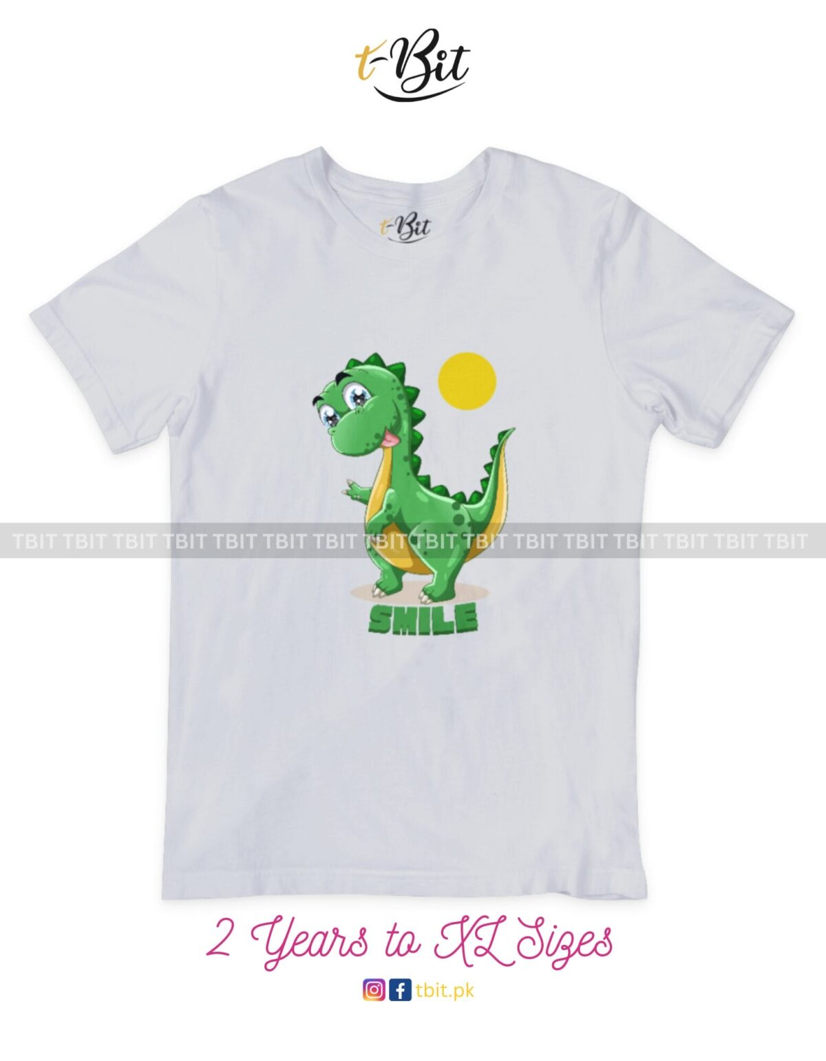 Dino Premium Print - Crew Neck Half Sleeves Tees