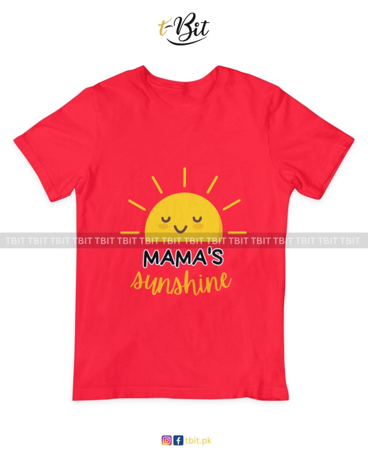 Mama's Sunshine Premium Print - Crew Neck Half Sleeves Tees